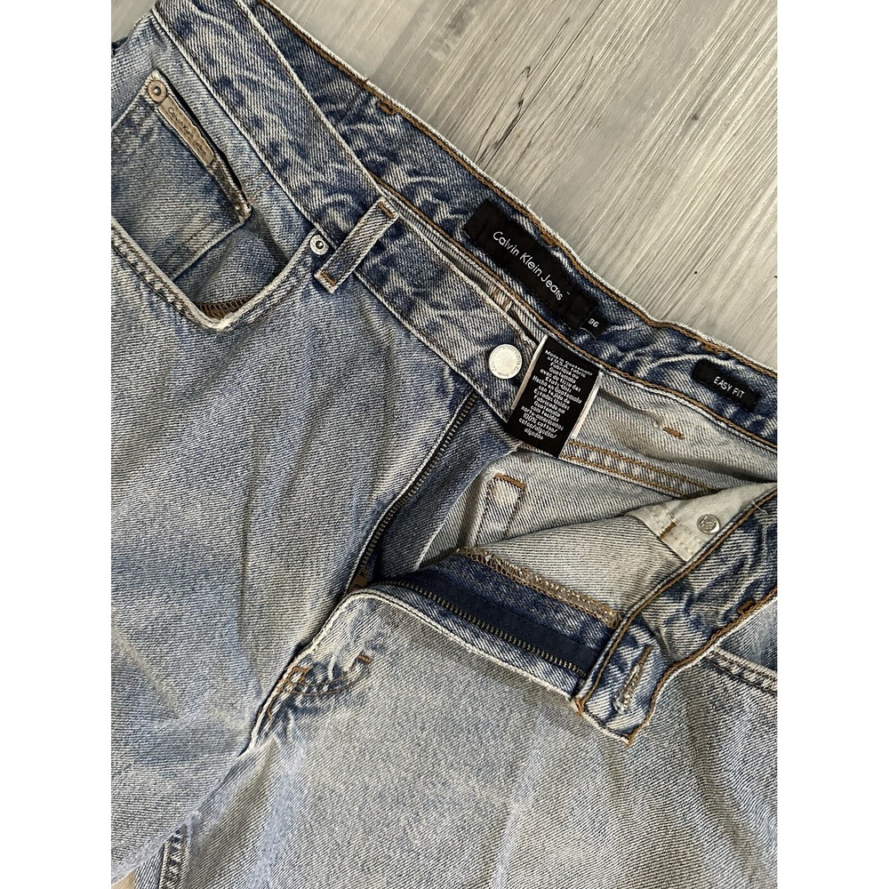 Vintage CALVIN KLEIN JEANS 36x30 Easy Fit‎ Straight Leg Stone Wash BMPP171 - Picture 2 of 7